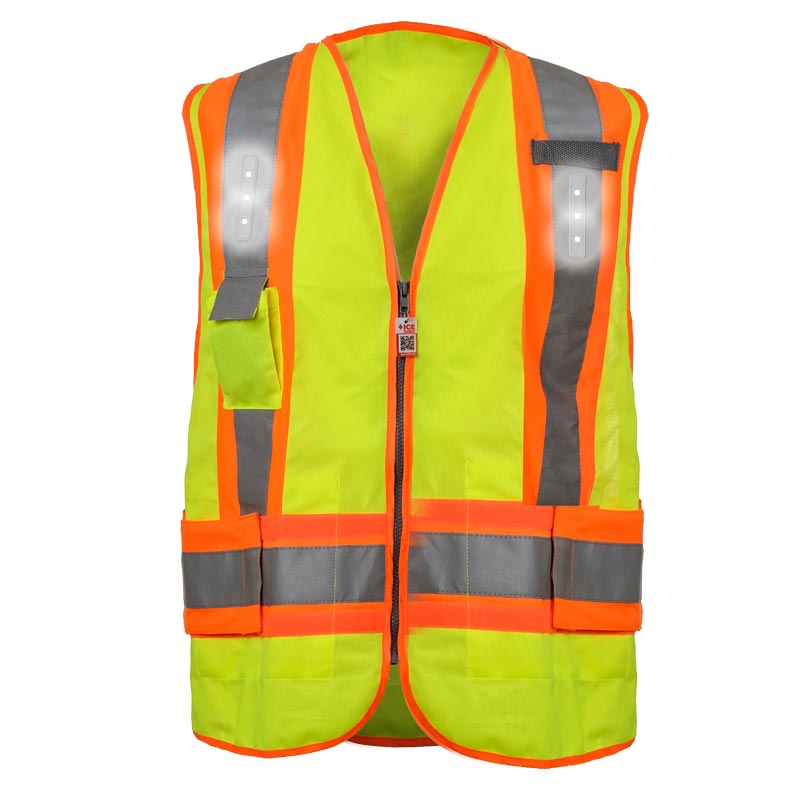 LED Lights – Hi-Vis Adjustable Safety Vest