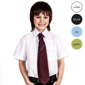 Schoolwear TWIN PACK – Boys Short Sleeve School Shirt